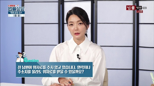 사진 출처: 법률방송 생방송 법률상담 캡쳐본